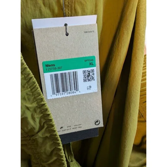 Men's XL Nike Tech Woven Straight Pants Pacific Moss Green FZ0758-307 Running - Picture 9 of 11